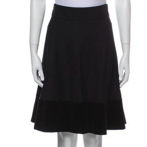 Akris Punto corduroy hem Wool swing circle Skirt knee length